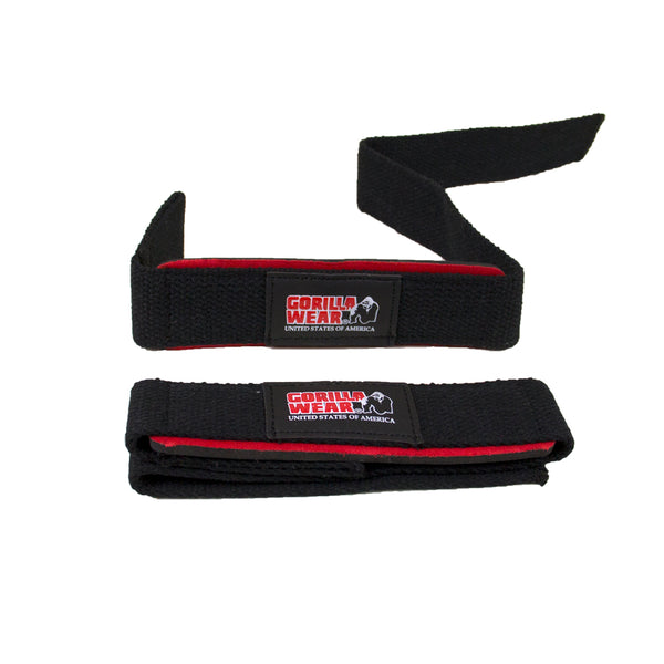 Gorilla Wear Padded Lifting Straps Black/Red – produktpar med padded lifting straps