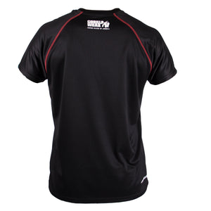 Gorilla Wear Performance T-Shirt Black/Red – framifrån