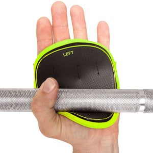 C.P. Sports Power Grips Pro black/yellow – i användning med skivstång