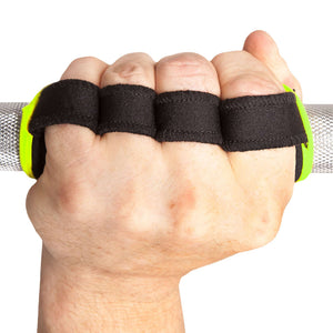 C.P. Sports Power Grips Pro black/yellow – över knogar på knuten hand