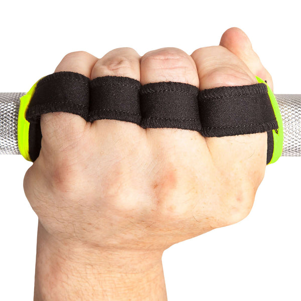 C.P. Sports Power Grips Pro black/yellow – över knogar på knuten hand