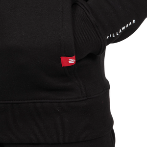Gorilla Wear Leon Zipped Hoodie Black – närbild av ficka och varumärkesmärke