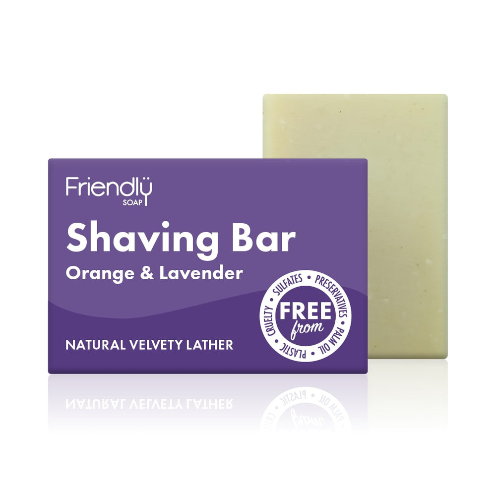 Friendly Soap Shaving Soap Orange & Lavender 95 g
