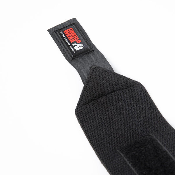 Gorilla Wear Wrist Wraps Basic black/red – närbild av wrist wrap