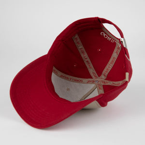 Gorilla Wear Buckley Cap Red/Beige – keps sedd från insidan