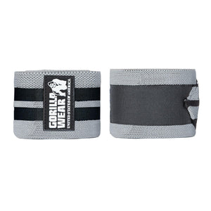 Gorilla Wear GW Knee Wraps Grey/Black 2 m – produktpar med knälindor