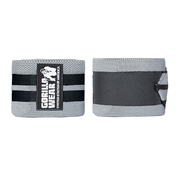 Gorilla Wear GW Knee Wraps Grey/Black 2 m – produktpar med knälindor