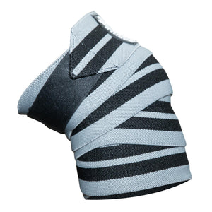 Gorilla Wear GW Knee Wraps Grey/Black 2 m