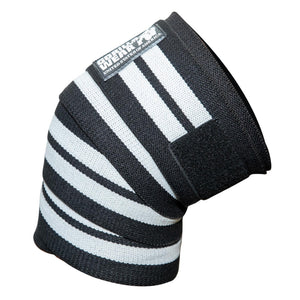 Gorilla Wear Knee Wraps Black/White 2,5 m