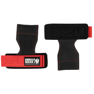Gorilla Wear Lifting Grips Black/Red