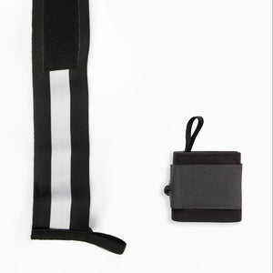 Gorilla Wear Wrist Wraps Ultra Black/White – wrist wrap med förvaringspåse