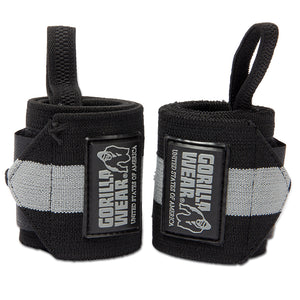 Gorilla Wear Wrist Wraps Ultra Black/Grey