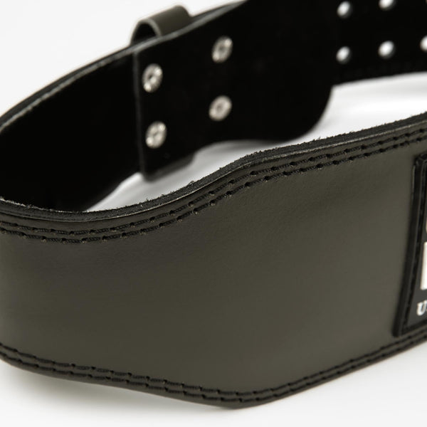Gorilla Wear 4 Inch Padded Leather Belt Army Green – närbild av insida och vaddering