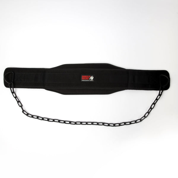 Gorilla Wear Nylon Dip Belt Black – dipbälte med kedja