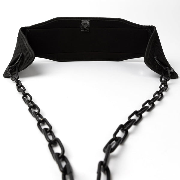 Gorilla Wear Nylon Dip Belt Black – öppet dipbälte med kedja