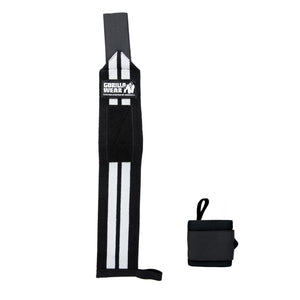 Gorilla Wear Wrist Wraps Pro black/white – wrist wrap med förvaringspåse