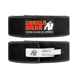 Gorilla Wear 4 Inch Powerlifting Lever Belt Black