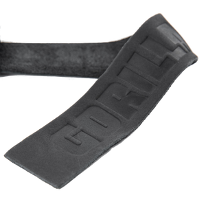 Gorilla Wear Leather Lifting Straps Black – närbild av greppyta på lifting strap