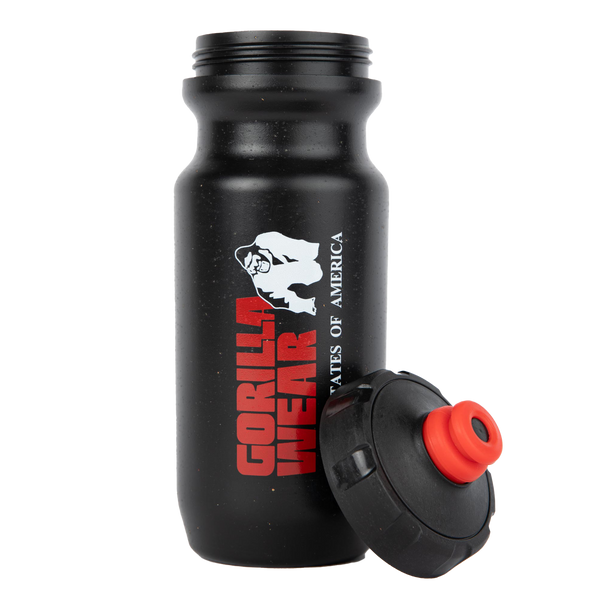 Gorilla Wear Sustainable Grip Bottle 500 ml Black – vattenflaska med lock