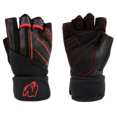 Gorilla Wear Dallas Wrist Wraps Gloves 2.0 Black/Red