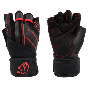 Gorilla Wear Dallas Wrist Wraps Gloves 2.0 Black/Red