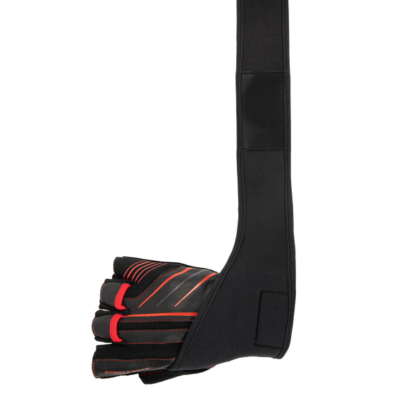 Gorilla Wear Dallas Wrist Wraps Gloves 2.0 Black/Red – produktpar och rem