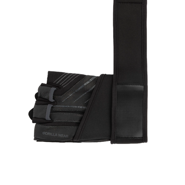 Gorilla Wear Dallas Wrist Wraps Gloves 2.0 Black/Grey – produktpar och rem