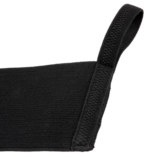 Gorilla Wear Wrist Wraps Ultra Black – närbild av tumögla och material