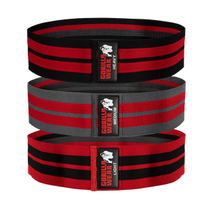 Gorilla Wear Glute Bands 3-Pack black/red/grey