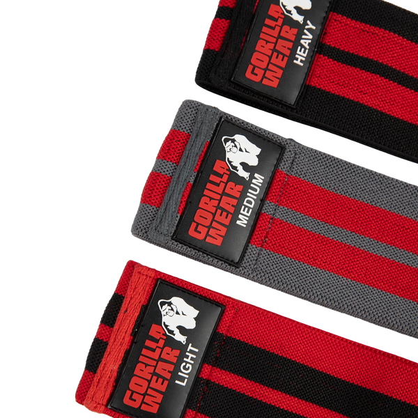 Gorilla Wear Glute Bands 3-Pack black/red/grey – produktset med tre motståndsband
