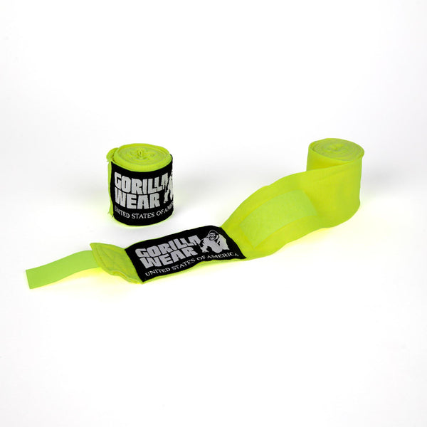 Gorilla Wear Boxing Hand Wraps Gul 2,5 m – ihoprullad boxningslinda