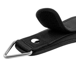 C.P. Sports Wrist & Ankle Strap Premium neon green – närbild av kardborrefäste