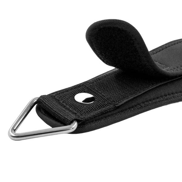 C.P. Sports Wrist & Ankle Strap Premium neon green – närbild av kardborrefäste