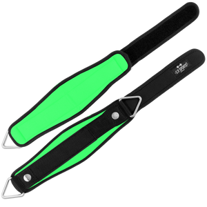 C.P. Sports Wrist & Ankle Strap Premium neon green – öppen produkt med vaddering