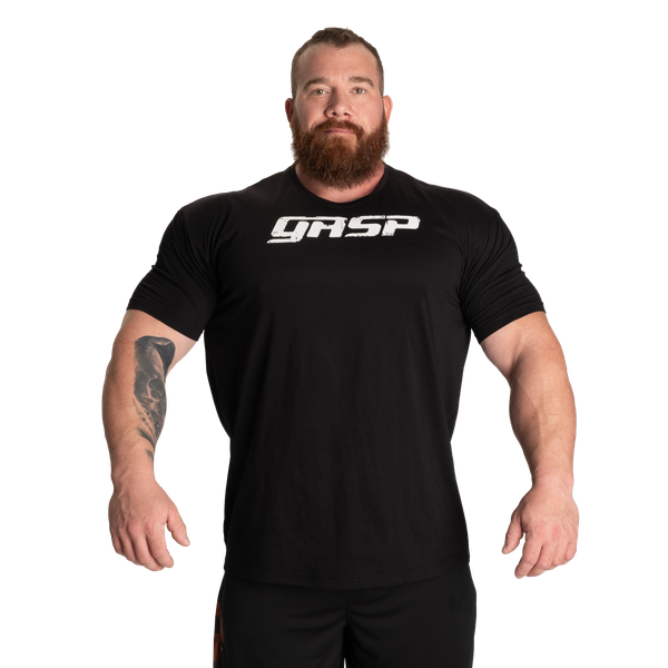 GASP Legacy Gym T-shirt Svart/vit – framifrån