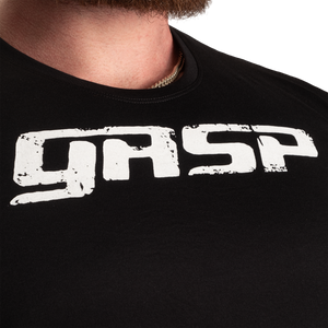 GASP Legacy Gym T-shirt Svart/vit – detaljbild