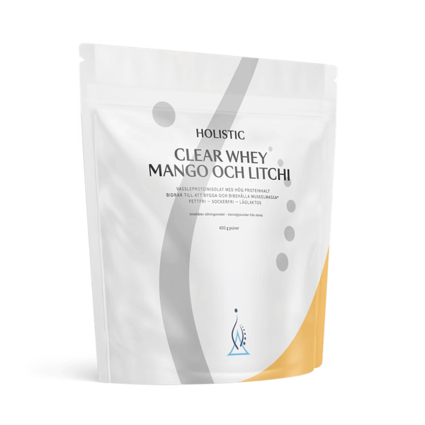 Holistic Clear Whey Vassleproteinisolat Mango & Litchi 400 g