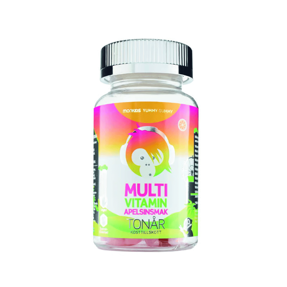 Monkids Multivitamin Tonår Apelsin 60 tuggtabletter