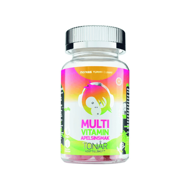 Monkids Multivitamin Tonår Apelsin 60 tuggtabletter