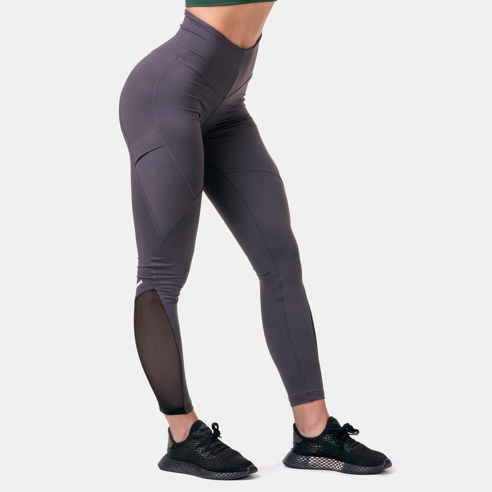 NEBBIA Fit & Smart High Waist Tights marron