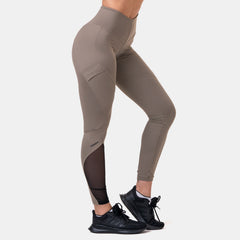 NEBBIA Fit & Smart High Waist Tights mocha