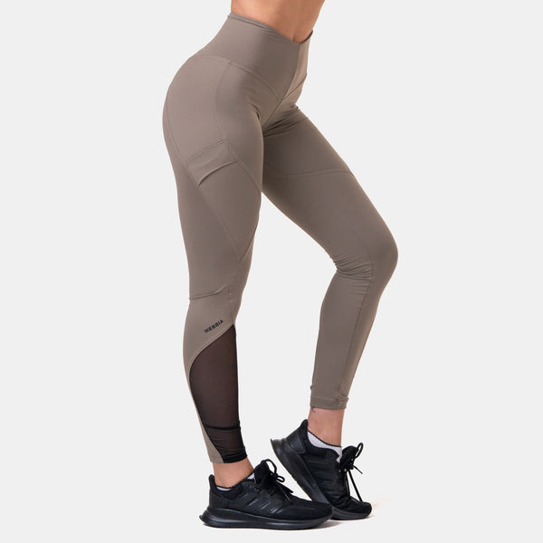 NEBBIA Fit & Smart High Waist Tights mocha