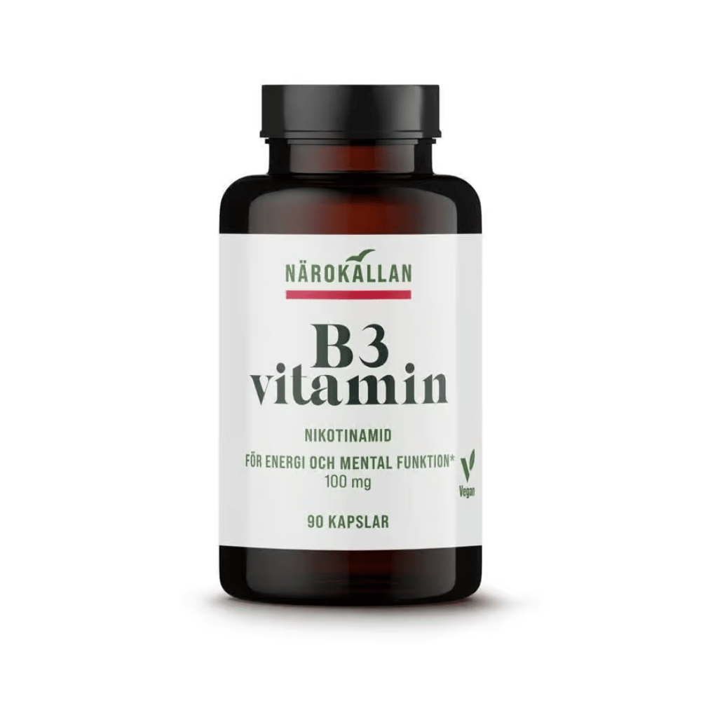 Närokällan B3 Nikotinamid 100 mg 90 kapslar