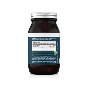 Nature Provides Shilajit & Ashwagandha 90 kapslar – Ashwagandha-burk med näringsinformation