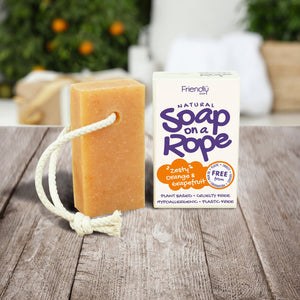 Friendly Soap Reptvål Orange & Grapefruit 125 g – miljöbild