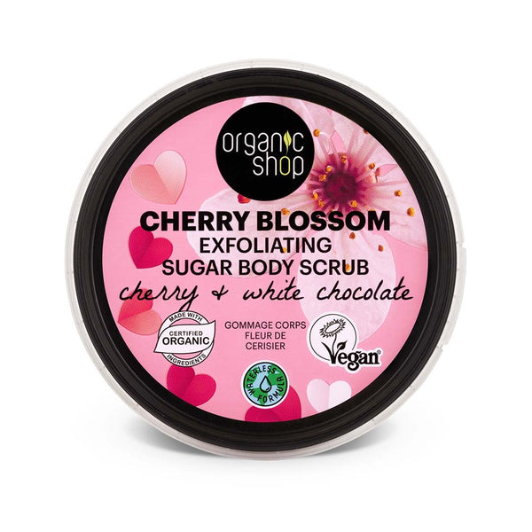 Organic Shop Cherry Blossom Exfoliating Sugar Body Scrub 250 ml – i burk