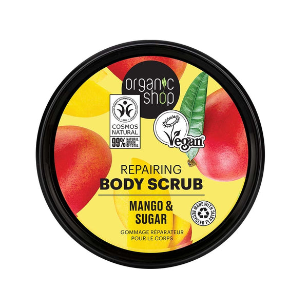 Organic Shop Bodyscrub Mango 250 ml – Repairing Body Scrub Mango & Sugar i burk