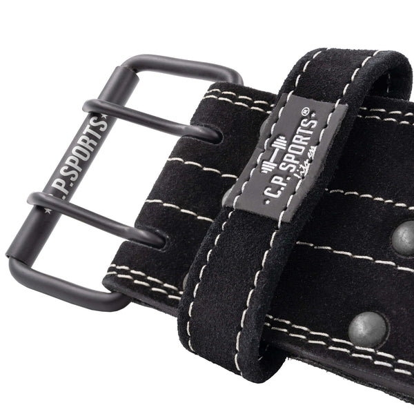 C.P. Sports Powerlifting Belt Black – närbild av spänne