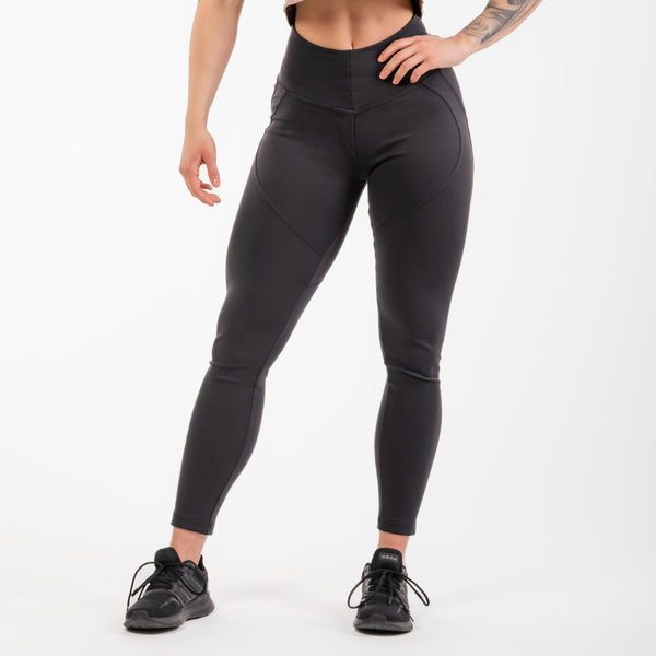 NEBBIA Bubble Butt Lifting Pants Black – leggings på modell framifrån