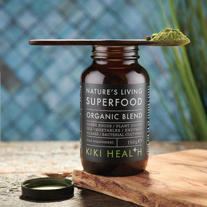 Kiki Health Organic Nature's Living Superfood 150 g – Superfood-burk med sked pulver